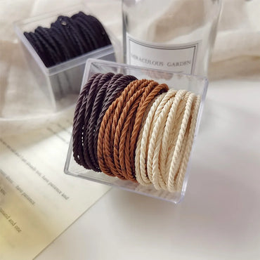 Simple Style Geometric Solid Color Synthetic Fibre Hair Tie