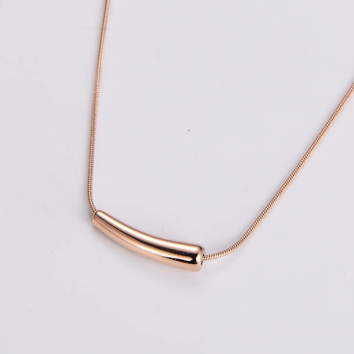 Simple Style Geometric Stainless Steel 18k Gold Plated Pendant Necklace