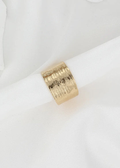 Simple Style Geometric Stainless Steel 18k Gold Plated Rings