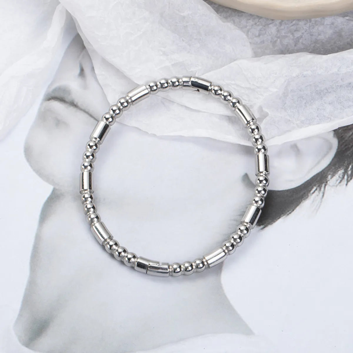 Simple Style Geometric Stainless Steel Bangle