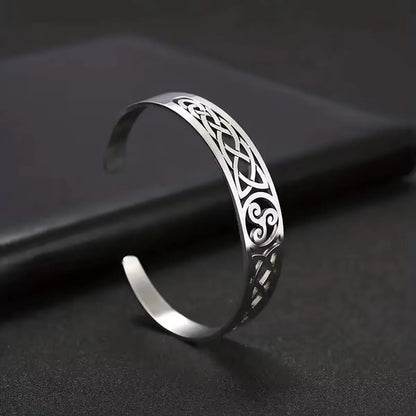 Simple Style Geometric Stainless Steel Bangle