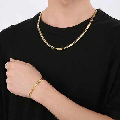 Simple Style Geometric Stainless Steel Bracelets Necklace