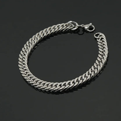 Simple Style Geometric Stainless Steel Bracelets Plating Stainless Steel Bracelets