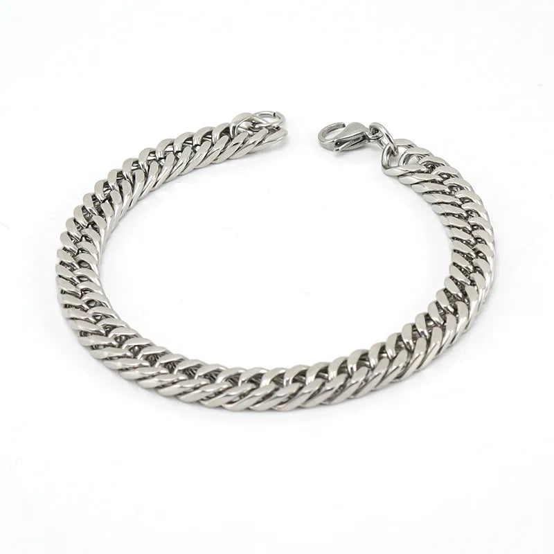 Simple Style Geometric Stainless Steel Bracelets Plating Stainless Steel Bracelets