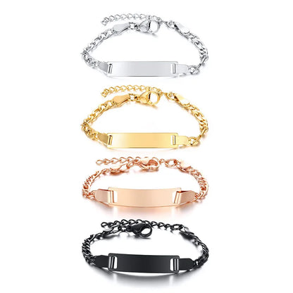 Simple Style Geometric 201 Stainless Steel Plating 18K Gold Plated Kid'S Bracelets