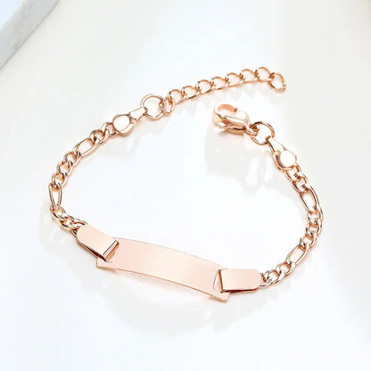 Simple Style Geometric 201 Stainless Steel Plating 18K Gold Plated Kid'S Bracelets