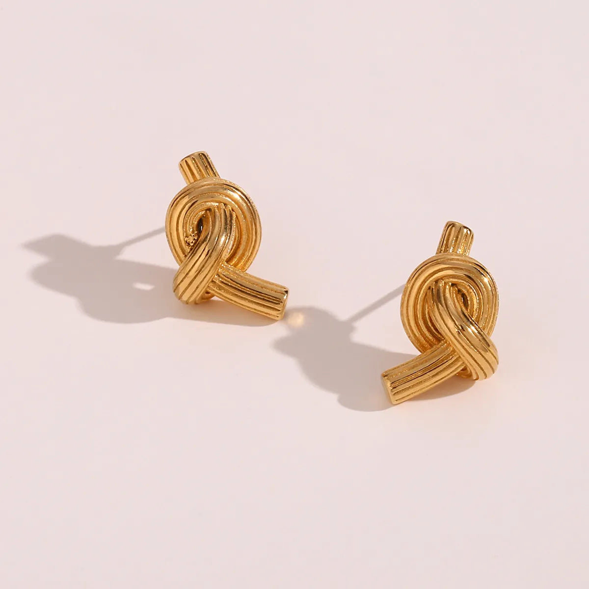 Simple Style Geometric Plating Stainless Steel Gold Plated Ear Studs