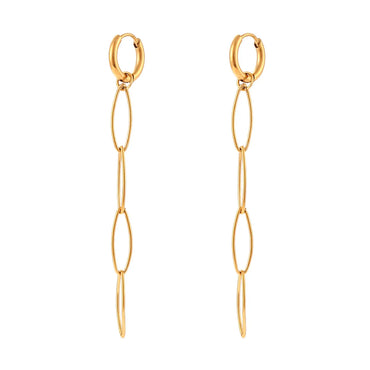 Simple Style Geometric Plating Stainless Steel Gold Plated Earrings