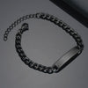 Simple Style Geometric Stainless Steel Glossy Curved Bracelet For Men And Women