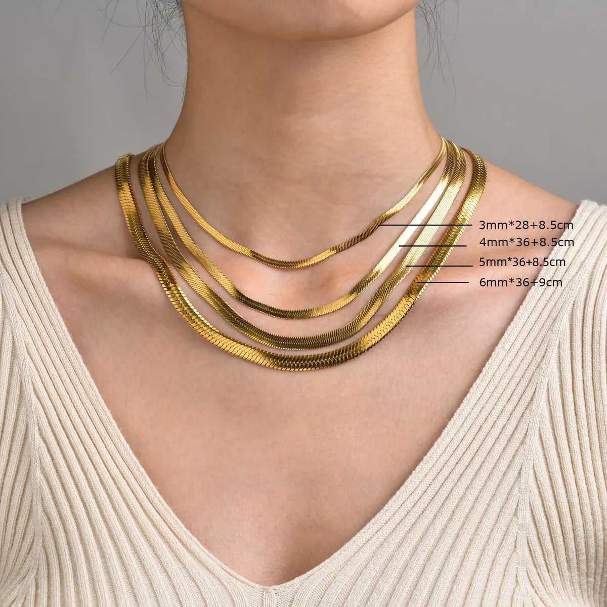 Simple Style Geometric Stainless Steel Gold Plated Necklace