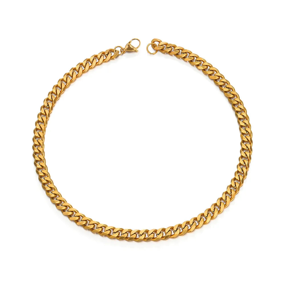 Simple Style Geometric Stainless Steel Gold Plated Necklace