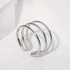 Simple Style Geometric Stainless Steel Hollow Out Open Ring