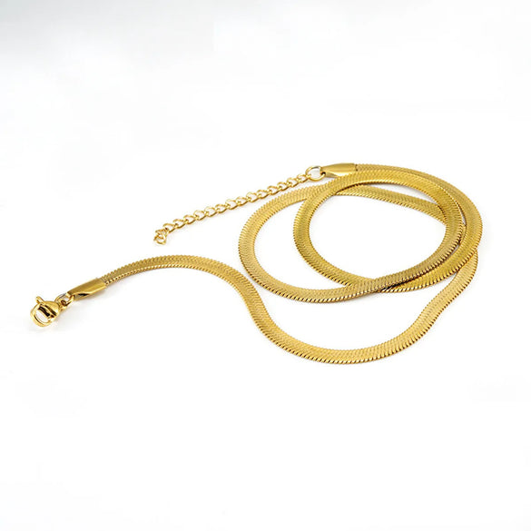 Simple Style Geometric Stainless Steel Plating Layered Necklaces