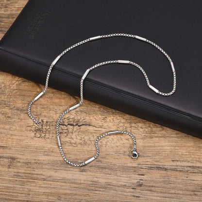 Simple Style Geometric 201 Stainless Steel Men'S Necklace