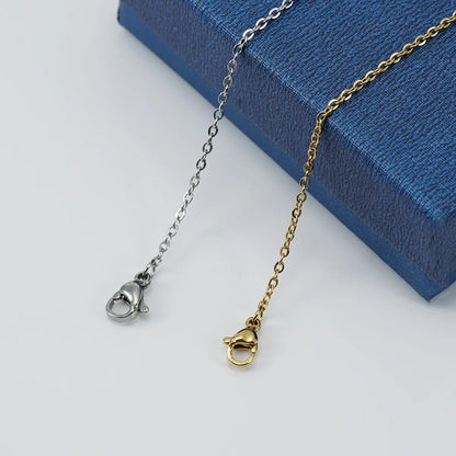 Simple Style Geometric Stainless Steel Chain Gold Plated Necklace