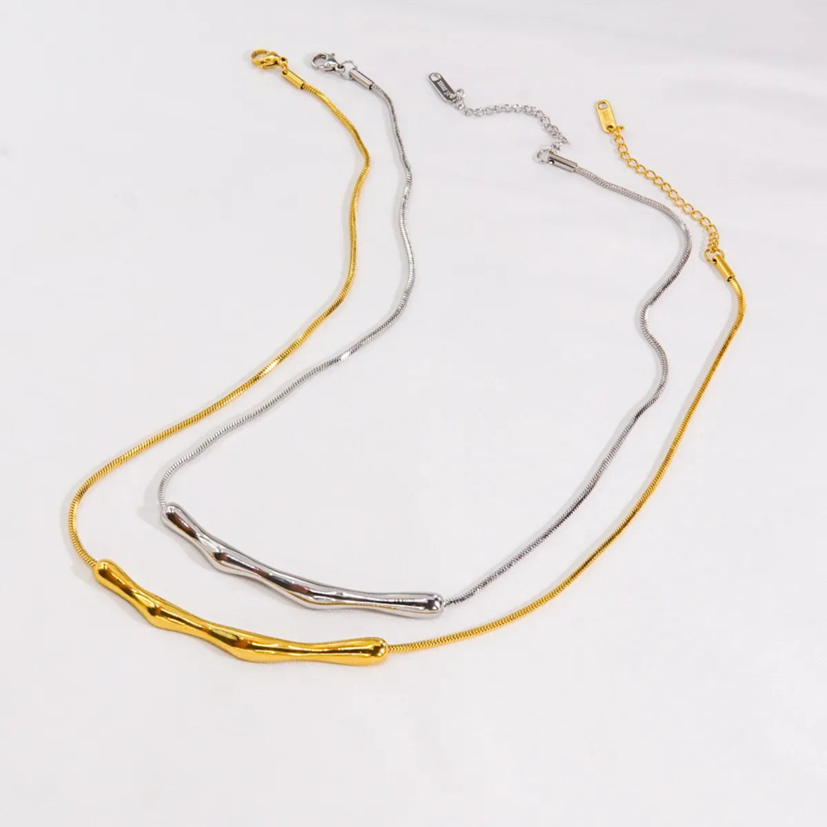 Simple Style Geometric Stainless Steel Plating 14k Gold Plated Necklace