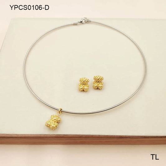 Simple Style Geometric Stainless Steel Plating 18k Gold Plated Jewelry Set