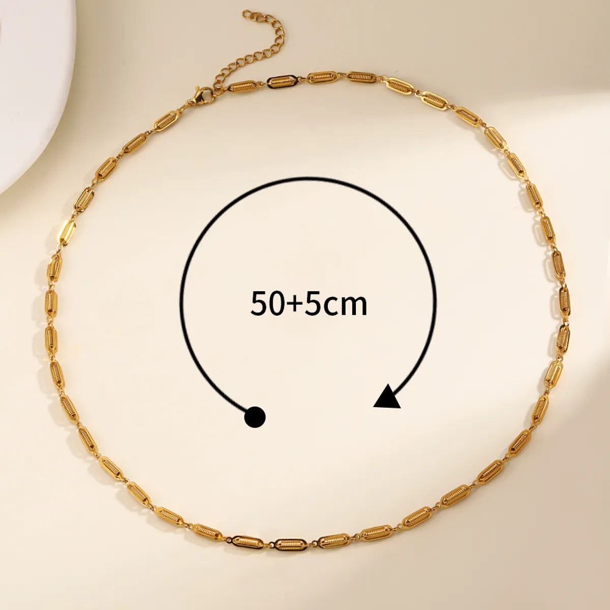 Simple Style Geometric Stainless Steel Plating 18k Gold Plated Necklace