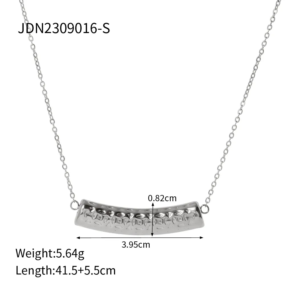 Wholesale Jewelry Simple Style Geometric Stainless Steel Plating Necklace