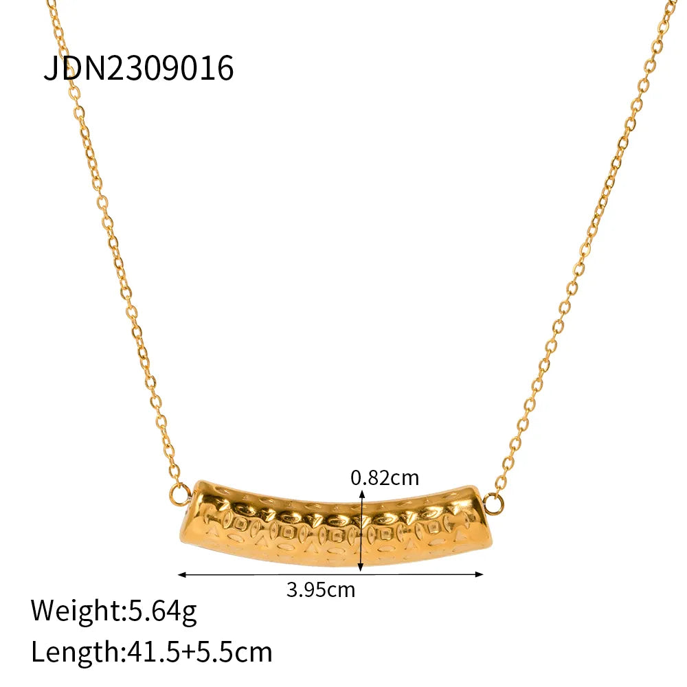 Wholesale Jewelry Simple Style Geometric Stainless Steel Plating Necklace