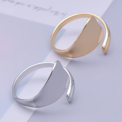 Simple Style Geometric Stainless Steel Plating 18k Gold Plated Open Rings