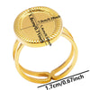 Wholesale Jewelry Simple Style Geometric 304 Stainless Steel 18K Gold Plated Plating Open Rings