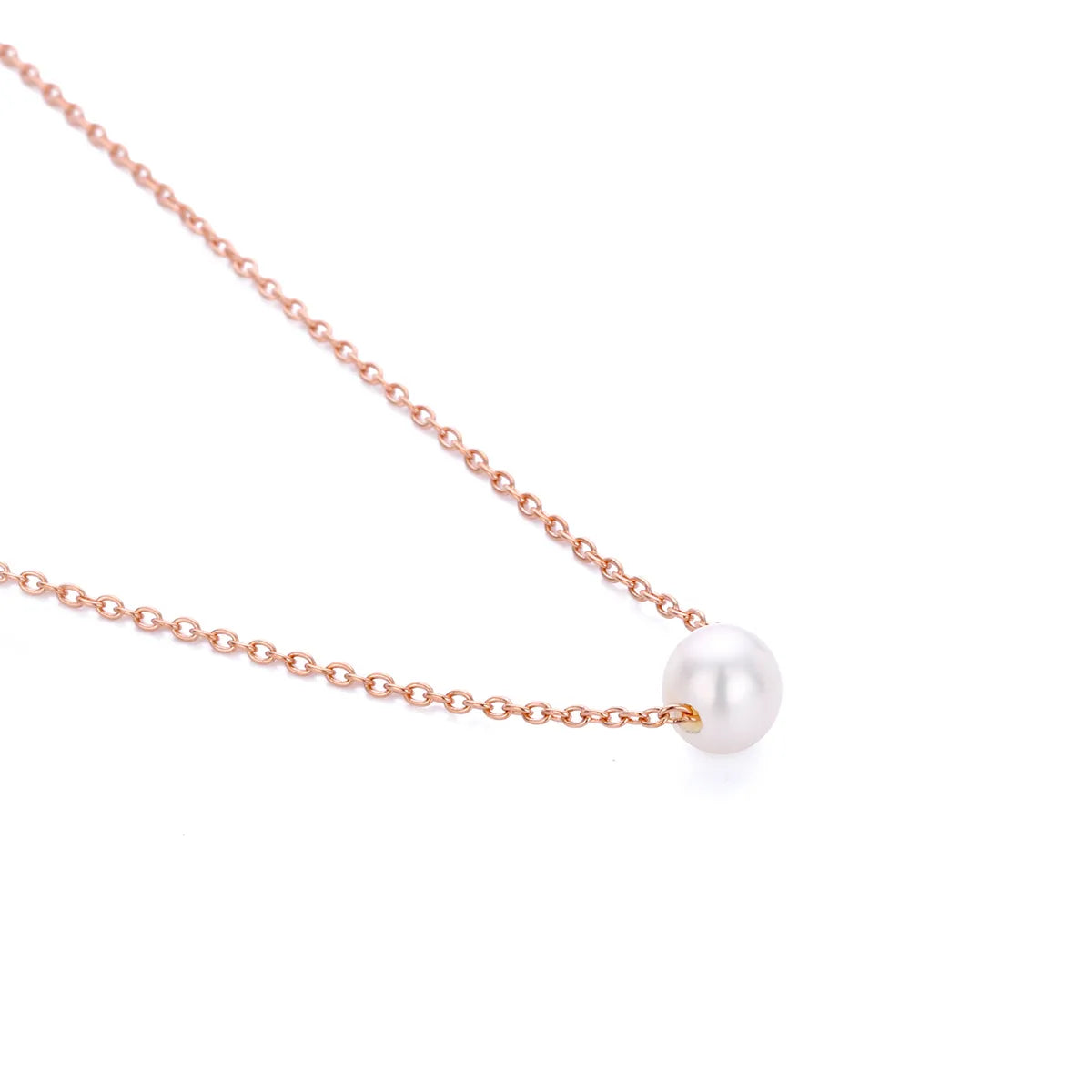 Simple Style Geometric Stainless Steel Plating Artificial Pearls Necklace