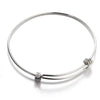 Simple Style Geometric Stainless Steel Plating Bangle