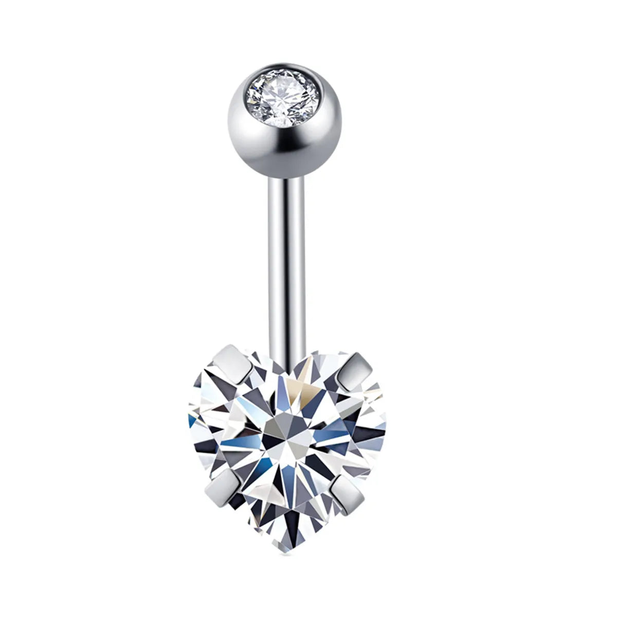 Simple Style Geometric Stainless Steel Plating Belly Ring 1 Piece