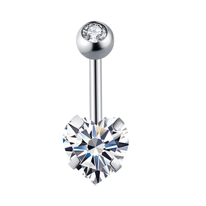 Simple Style Geometric Stainless Steel Plating Belly Ring 1 Piece