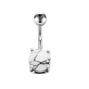 Simple Style Geometric Stainless Steel Plating Belly Ring 1 Piece