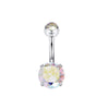 Simple Style Geometric Stainless Steel Plating Belly Ring 1 Piece