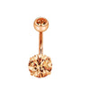 Simple Style Geometric Stainless Steel Plating Belly Ring 1 Piece