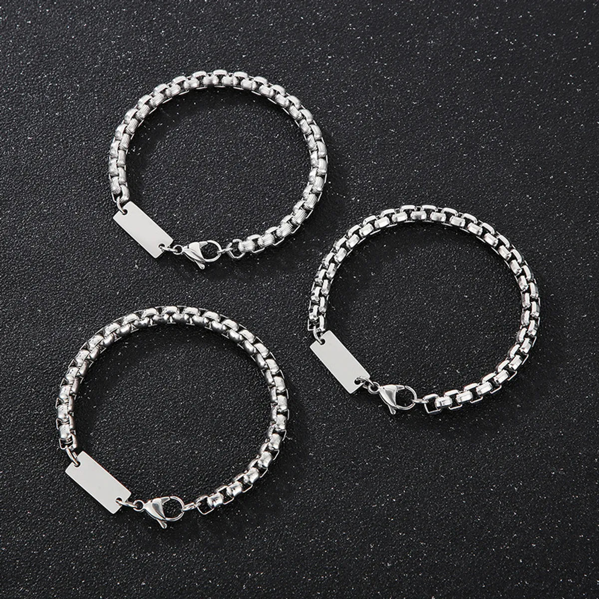 Simple Style Geometric Stainless Steel Plating Bracelets Necklace