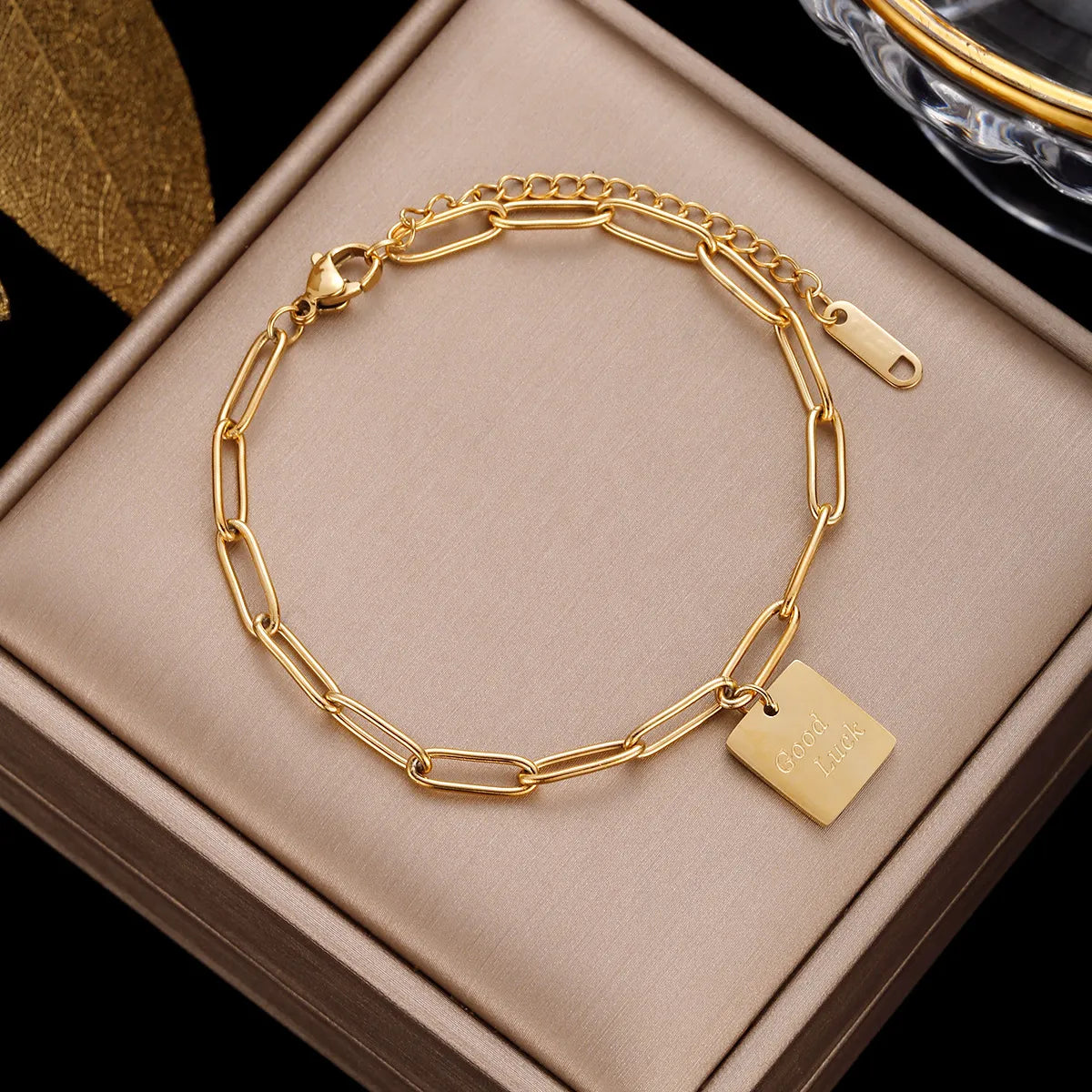 Simple Style Geometric Stainless Steel Plating Inlay Artificial Pearls Bracelets