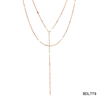 Simple Style Geometric Stainless Steel Plating Layered Necklaces