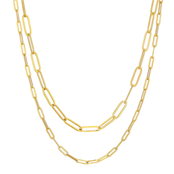 Simple Style Geometric Stainless Steel Plating Necklace 1 Piece