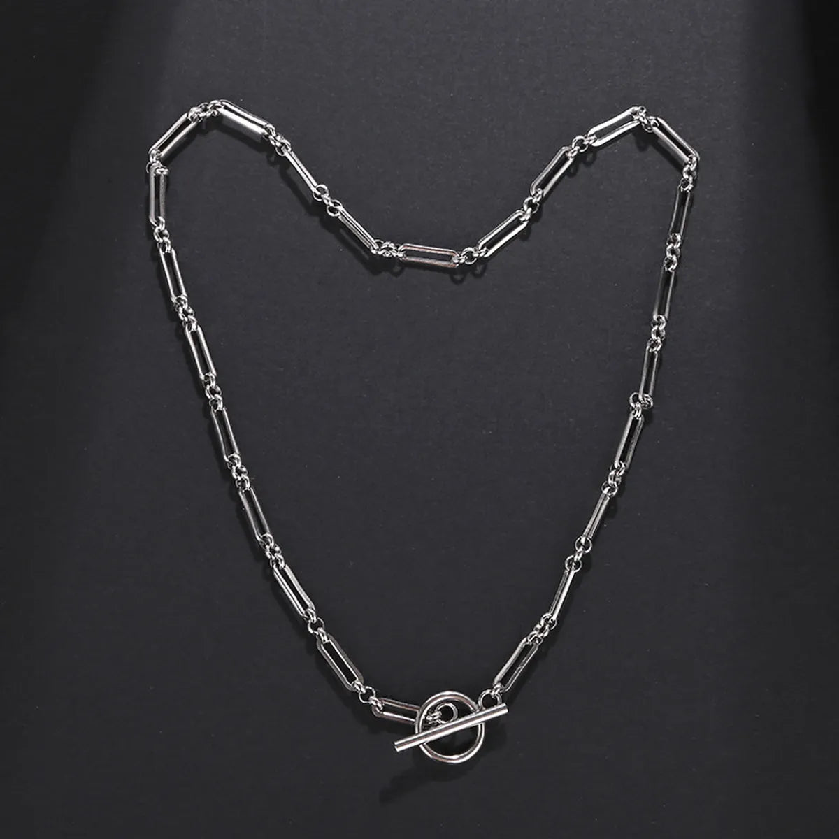 Simple Style Geometric Stainless Steel Plating Necklace