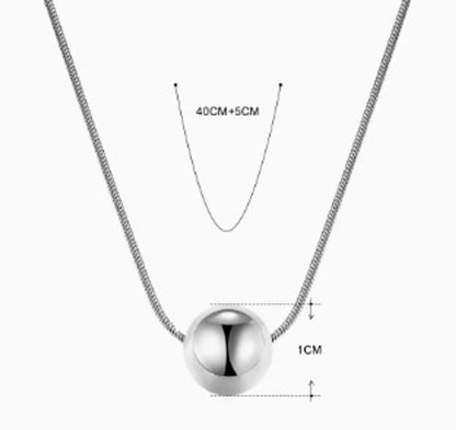 Simple Style Geometric Stainless Steel Plating Necklace