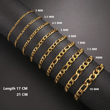 Simple Style Geometric Stainless Steel Plating Unisex Bracelets