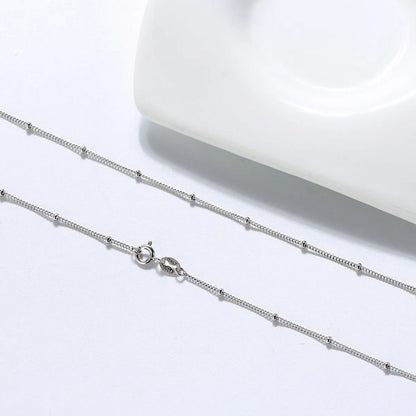 Simple Style Geometric Sterling Silver Necklace