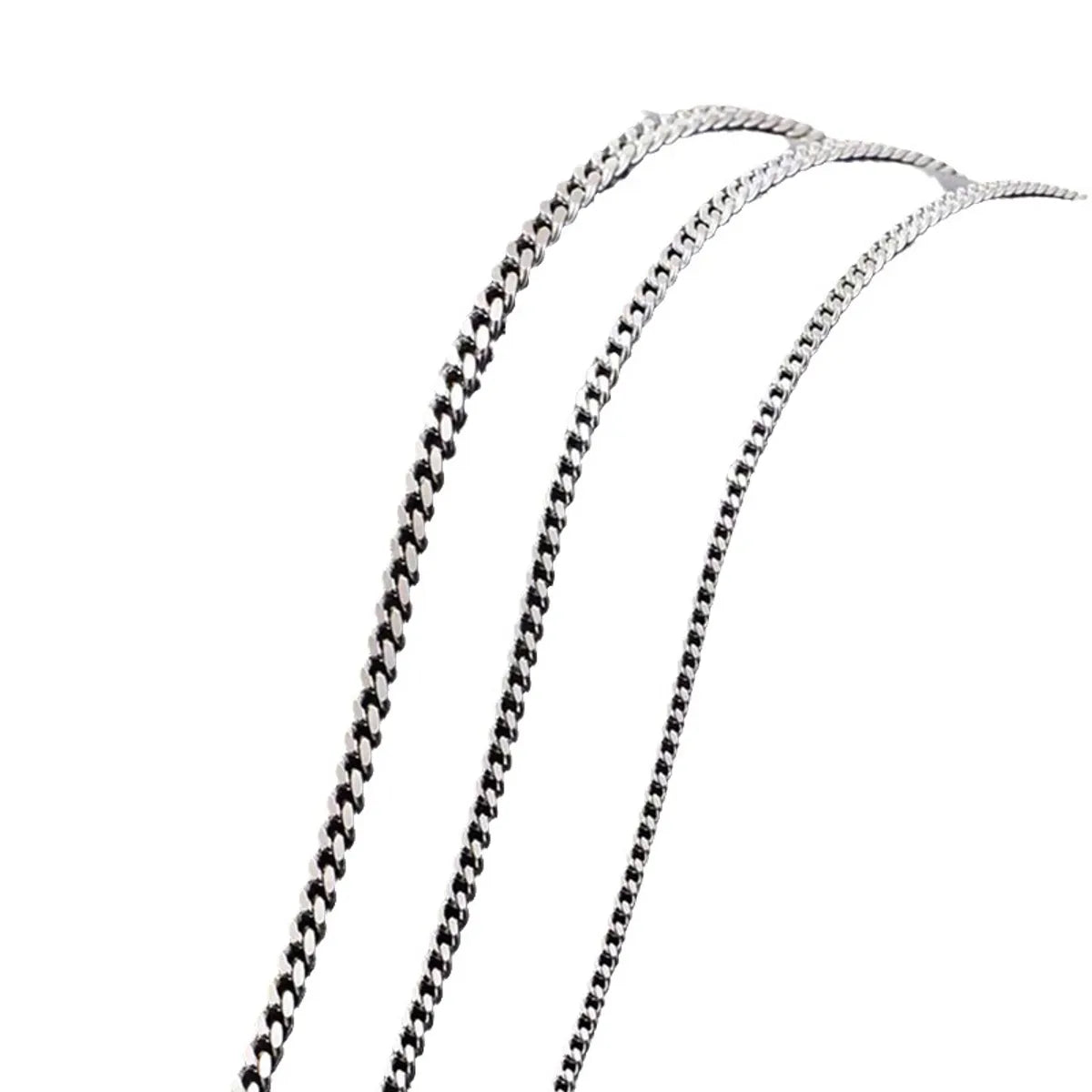 Simple Style Geometric Sterling Silver Plating Necklace