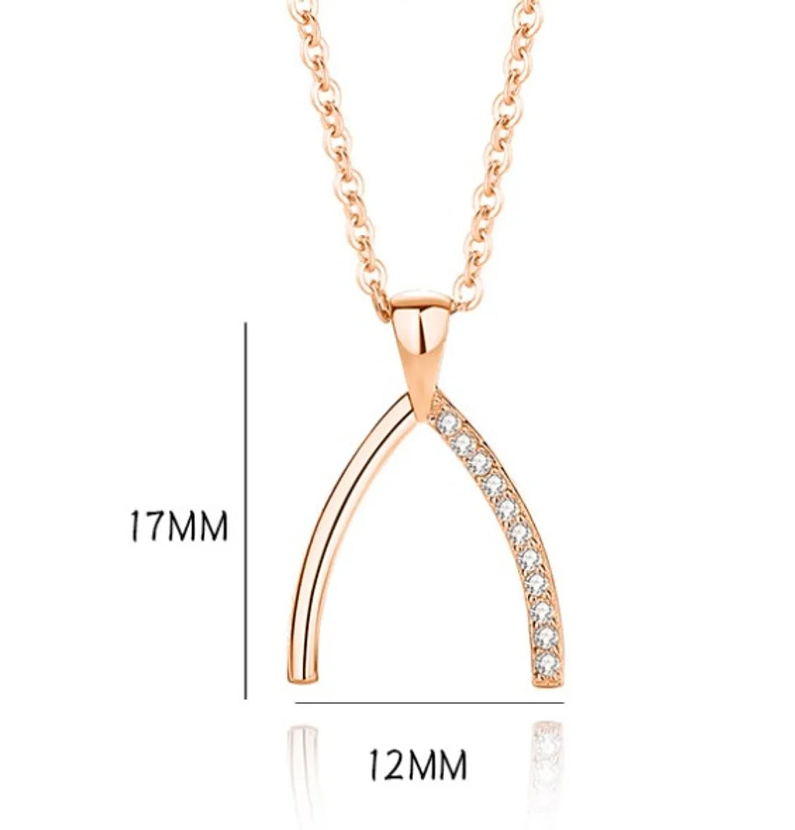 Simple Style Geometric Sterling Silver Polishing Plating Inlay Zircon Pendant Necklace