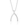 Simple Style Geometric Sterling Silver Polishing Plating Inlay Zircon Pendant Necklace