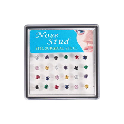 Simple Style Geometric Copper Rhinestones Nose Studs In Bulk