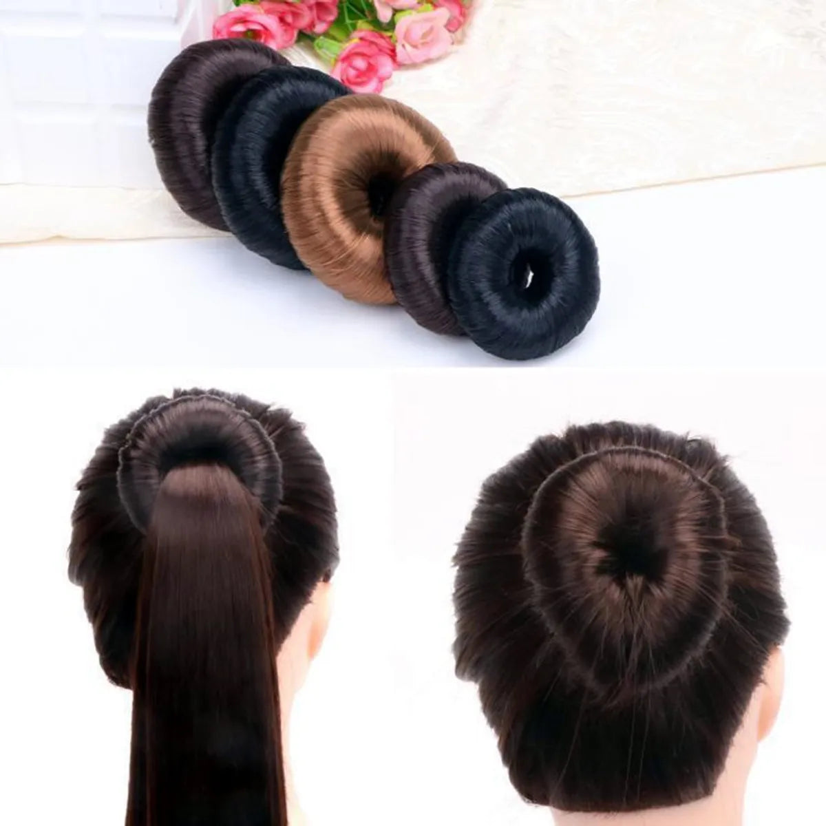 Simple Style Geometric Synthetics Handmade Hair Tie 1 Piece