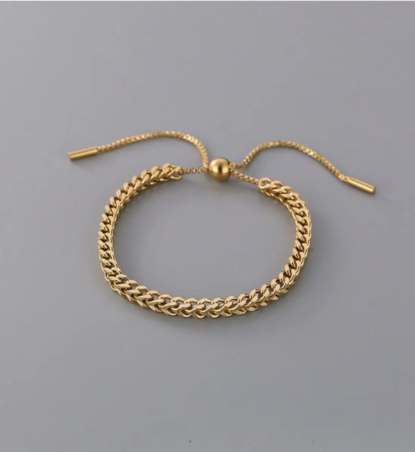 Simple Style Geometric Titanium Steel Braid Bracelets