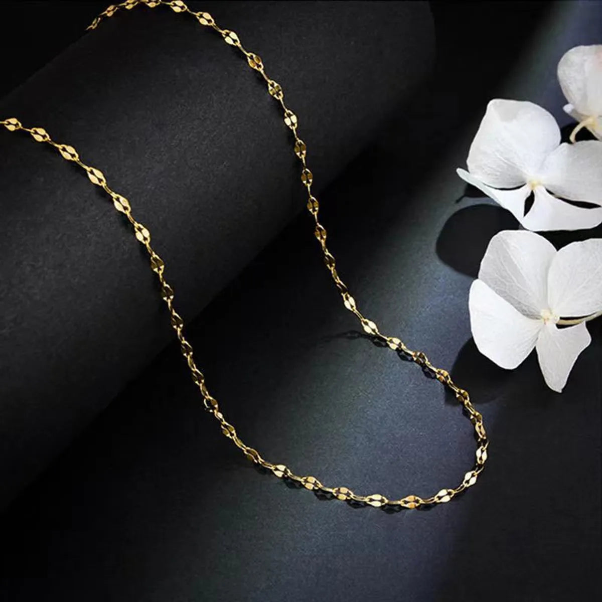 Simple Style Geometric Titanium Steel Chain Necklace