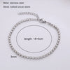 Simple Style Geometric Titanium Steel Inlay Zircon Bracelets 1 Piece