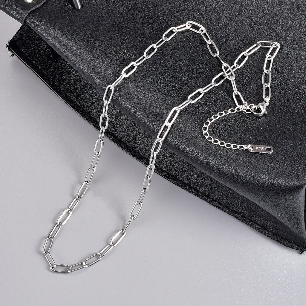 Simple Style Geometric Titanium Steel Necklace Plating Stainless Steel Necklaces